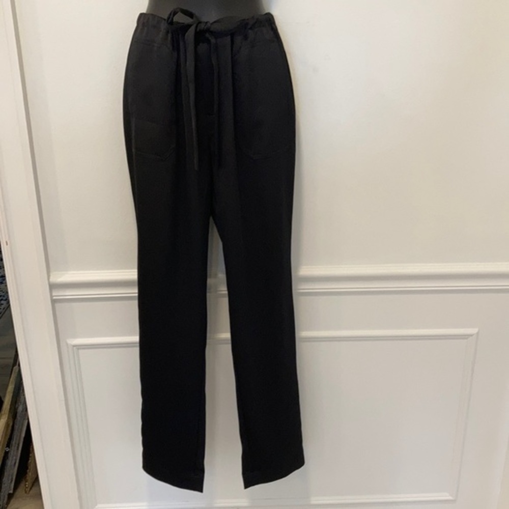 Chico's Black Label Black Tie Waist Pants in Small